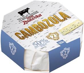 Изображение товара Сыр White Cheese From Zhukovka Cambozola с голубой плесенью 50% 125г