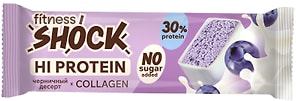 Изображение товара Батончик FitnesShock Черничный десерт 40г