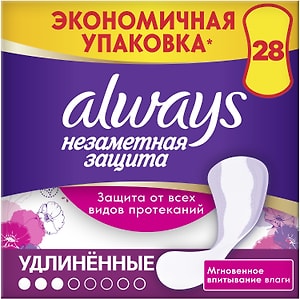 Изображение товара Прокладки Always Незаметная защита Удлиненные ежедневные ароматизированные 28шт