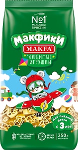 Изображение товара Макароны Makfa Макфики Любимые игрушки 250г