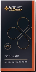Изображение товара Шоколад Маркет Collection Колумбия горький 80% 85г