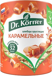 Изображение товара Хлебцы Dr.Korner Кукурузно-рисовые Карамельные без глютена 90г