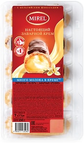 Изображение товара Эклеры Mirel с заварным кремом 250г
