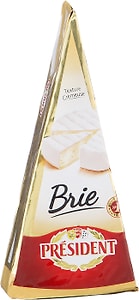 Изображение товара Сыр мягкий President Бри с белой плесенью 60% 200г