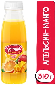 Изображение товара Напиток Актуаль на сыворотке Апельсин-Манго 310г