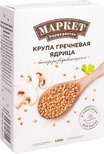 Изображение товара Крупа Маркет Перекресток Гречневая ядрица 4пак*100г