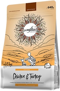 Изображение товара Сухой корм для собак Craftia Natura для миниатюрных и мелких пород из курицы и индейки 640г