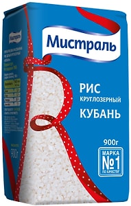 Изображение товара Рис Мистраль Кубань круглозерный 900г