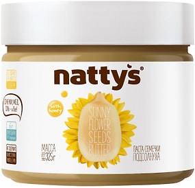 Изображение товара Паста семечки подсолнуха Nattys Sunny с медом 325г