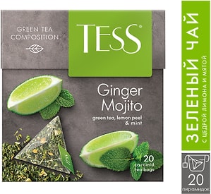 Изображение товара Чай зеленый Tess Ginger Mojito 20*1.8г