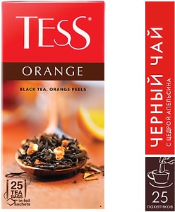 Изображение товара Чай черный Tess Orange с апельсином 25*1.5г