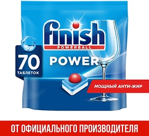 Изображение товара Таблетки для посудомоечных машин Finish Power 70шт