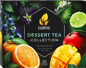 Изображение товара Набор чая Curtis Dessert Tea Collection Ассорти 6 вкусов 30 сашетов