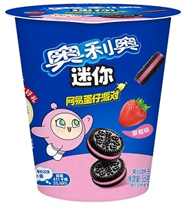 Изображение товара Печенье-мини Oreo со вкусом клубники 55г
