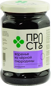 Изображение товара Варенье ПРОСТО Черносмородиновое 380г
