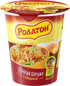 Изображение товара Лапша Роллтон с говядиной 70г