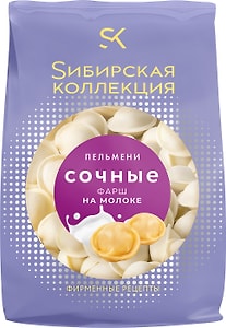 Изображение товара Пельмени Сибирская коллекция Сочные из фарша на молоке 700г