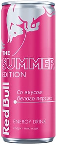 Изображение товара Напиток Red Bull энергетический The Summer Edition со вкусом белого персика 250мл