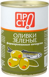 Изображение товара Оливки ПРОСТО с анчоусом 280г