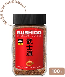 Изображение товара Кофе растворимый Bushido Red Katana 100г
