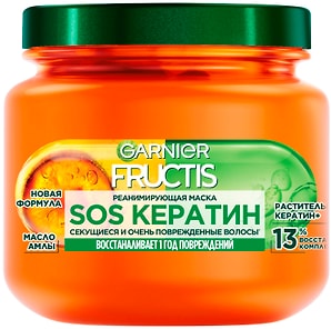 Изображение товара Маска для волос Garnier Fructis Sos Кератин реанимирующая 320мл