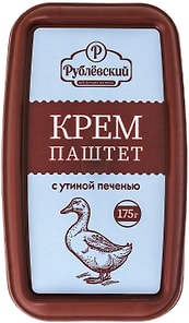 Изображение товара Крем-паштет Рублевский с утиной печенью запеченный 175г