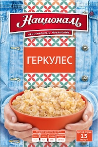 Изображение товара Хлопья Националь овсяные Геркулес 400г