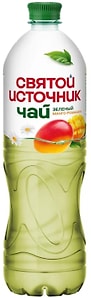 Изображение товара Чай Святой Источник холодный со вкусом манго и ромашки зеленый 1л