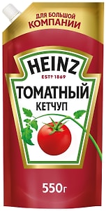 Изображение товара Кетчуп Heinz Томатный 550г
