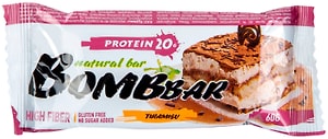 Изображение товара Батончик Bombbar неглазированный Тирамису 60г