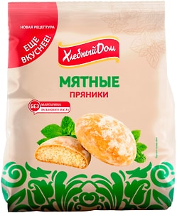 Изображение товара Пряники  Хлебный дом мятные 300г