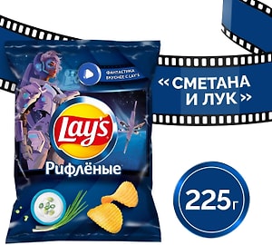 Изображение товара Чипсы Lays Сметана и Лук 225г