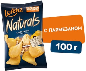 Изображение товара Чипсы Lorenz Naturals с пармезаном 100г