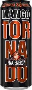 Изображение товара Напиток Tornado Max Energy Mango энергетический 450мл