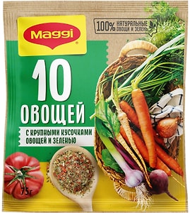 Изображение товара Приправа Maggi 10 овощей и зелень сухая 75г