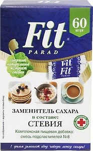 Изображение товара Заменитель сахара Fitparad №8 60*1г