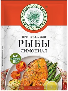 Изображение товара Приправа Волшебное Дерево для рыбы лимонная 25г