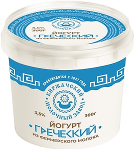 Изображение товара Йогурт Киржачский МЗ Греческий 3.5% 300г