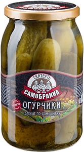 Изображение товара Огурчики Скатерть-самобранка бочковые по-домашнему соленые 950мл