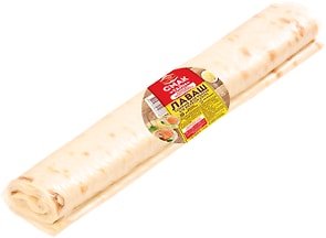 Изображение товара Лаваш Смак Тайм тонкий для роллов со вкусом сыра 160г