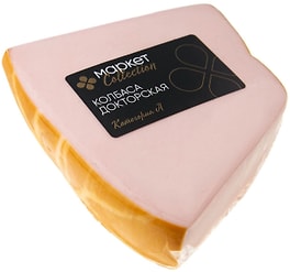 Изображение товара Колбаса Маркет Collection Докторская вареная категории А в натуральной оболочке синюге