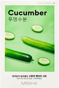 Изображение товара Маска для лица Missha Airy Fit Cucumber увлажняющая с экстрактом огурца для сухой кожи 19г