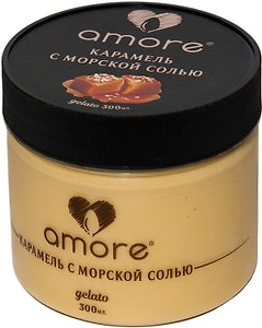 Изображение товара Мороженое Amore Молочное Карамель с морской солью 300мл