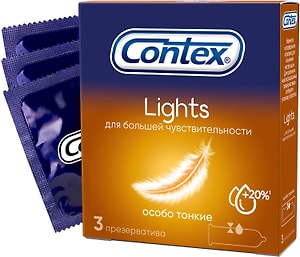 Изображение товара Презервативы Contex Lights 3шт