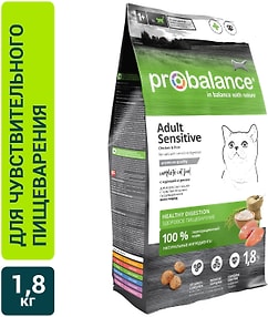 Изображение товара Сухой корм для кошек Probalance с курицей и рисом 1.8кг