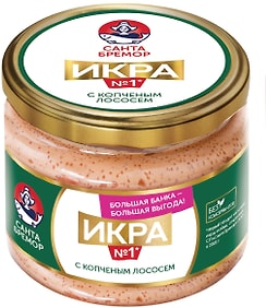 Изображение товара Икра Санта Бремор с копченым лососем 270г