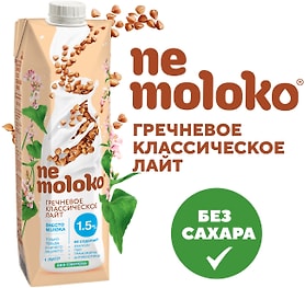 Изображение товара Напиток гречневый Nemoloko Классический лайт 1.5% 1л