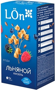 Изображение товара Кисель льняной LON Ягодный 120г