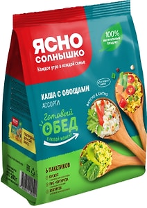 Изображение товара Каша Ясно солнышко Ассорти с овощами 6шт*40г