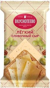 Изображение товара Сыр Вкуснотеево Сливочный легкий полутвердый 30% 200г